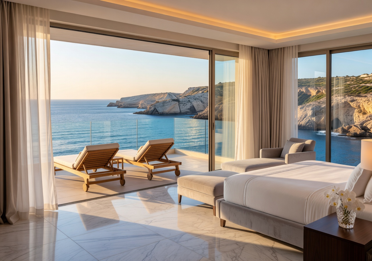 Corinthia St George's Bay Malta luxury sea view suite