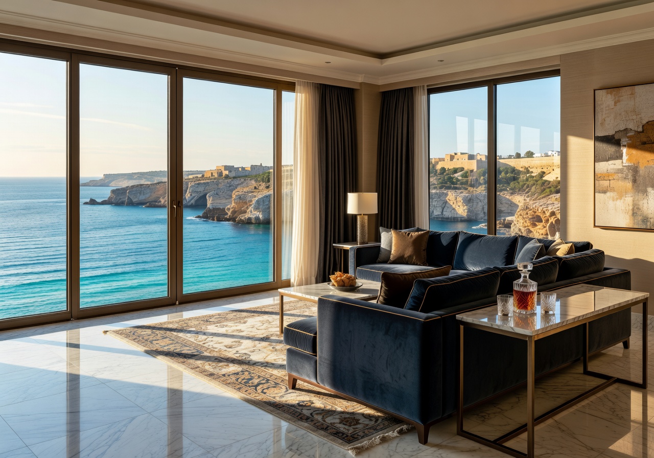 Dragonara Casino Resort St Julian's Malta luxury suite ocean view
