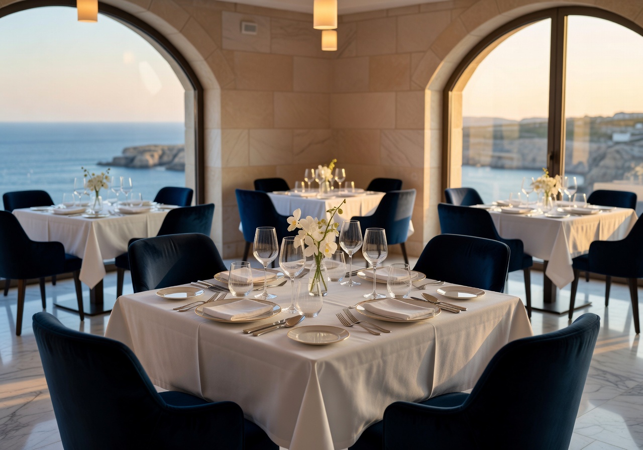 Fine dining luxury restaurant Malta