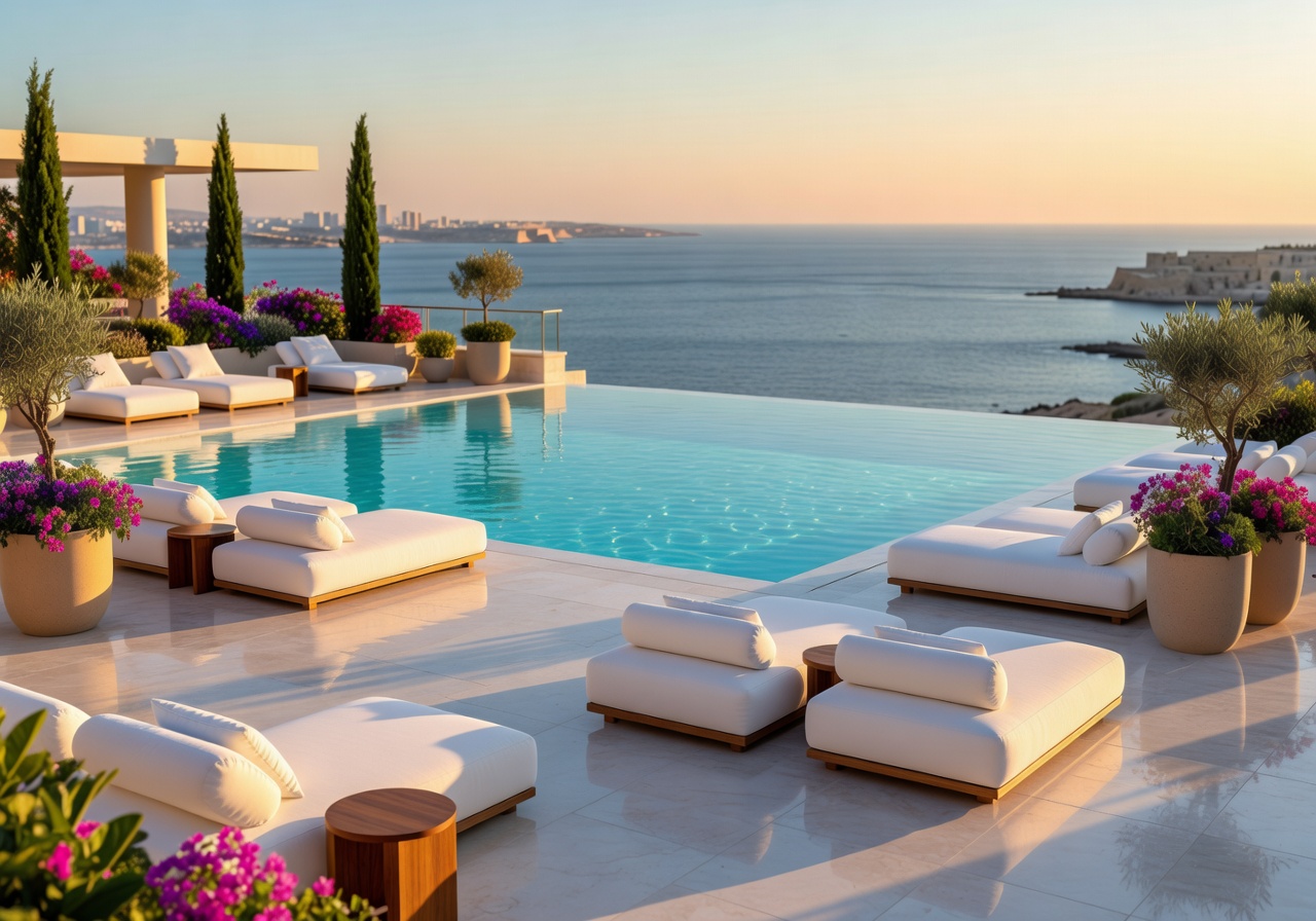 InterContinental Malta luxury rooftop pool