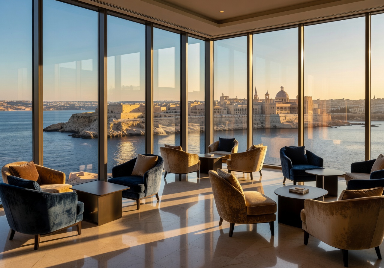 InterContinental Malta sky lounge view